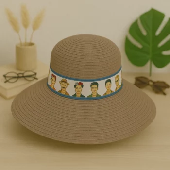 Mélange de 3 (soit 4,20€) Chapeaux d’Été avec Bandeau Frida Kahlo – Mélange de Couleurs