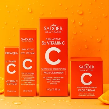 Lot de 4 Soins Visage Vitamine C – SADOER & BIOAQUA