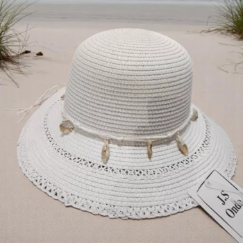 Mélange de 3 (soit 3,30€) Chapeaux d’Été avec Bandeau Coquillages – Mélange de Couleurs – Image 2