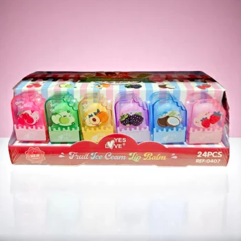 Présentoir de 24 (soit 1,22€ unité) : Baumes à Lèvres Fruit Ice Cream – YES LOVE – Image 3
