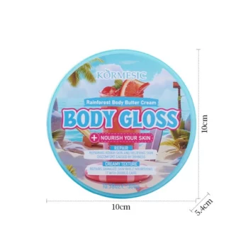 Lot de 2 (3,66€ Pièce) Crème au Beurre RAINFOREST pour le Corps 300g – KORMESIC – Image 2