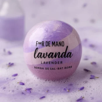 Présentoir de 6 (Soit 0,40€ Pièce) : Bombes de Bain Lavande – Flor de Mayo