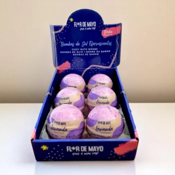 Présentoir de 6 (Soit 0,40€ Pièce) : Bombes de Bain Lavande – Flor de Mayo – Image 2