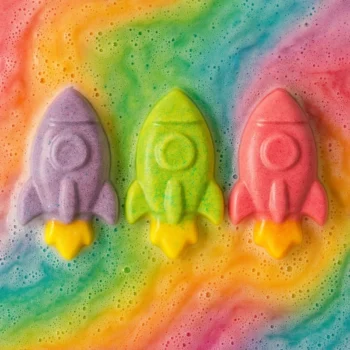 Présentoir de 16 (Soit 0,50€ Pièce) : Bombes de Bain Fusées – Collection Martinelia "I Need More Space"