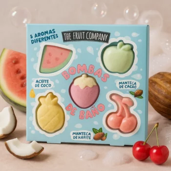 Carton de 12 Coffrets (2€ le Kit) : Kit de 5 Bombes de Bain – The Fruit Company