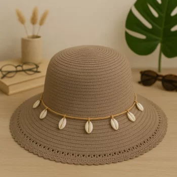 Mélange de 3 (soit 3,30€) Chapeaux d’Été avec Bandeau Coquillages – Mélange de Couleurs – Image 5