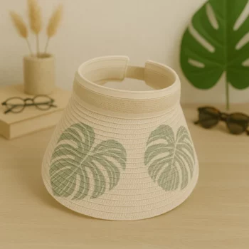 Mélange de 3 (soit 3€) Casquette d’Été Motif Feuille Tropicale – Mélange de Couleurs – Image 6