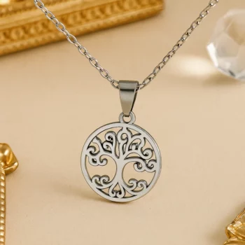 Lot de 10 Mélanges (1,50€ Pièce) : Collier Argenté avec Pendentif – Acier Inoxydable – Image 11