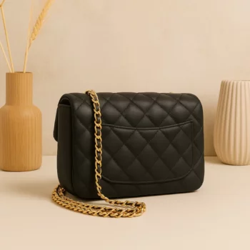 Sac à main Matelassé à Rabat NOIR – Image 2