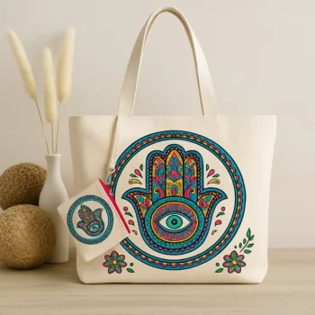 Mélange de 3 (soit 4,50€) : Sac Estival MAIN DE FATMA – Coloris Mélangés – Image 2