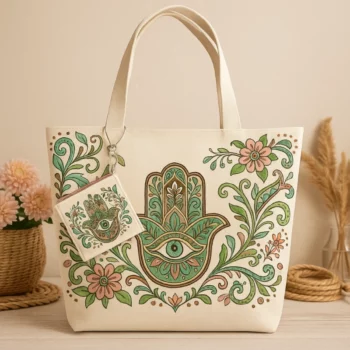 Mélange de 3 (soit 4,50€) : Sac Estival MAIN DE FATMA – Coloris Mélangés – Image 6