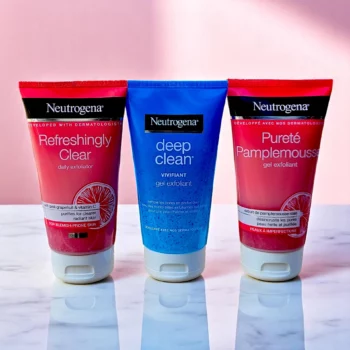 Lot de 3 (3,25€ Pièce) Gels Exfoliants Neutrogena – Deep Clean & Pamplemousse Rose – Image 3