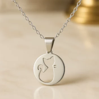 Lot de 10 Mélanges (1,50€ Pièce) : Collier Argenté avec Pendentif – Acier Inoxydable – Image 10