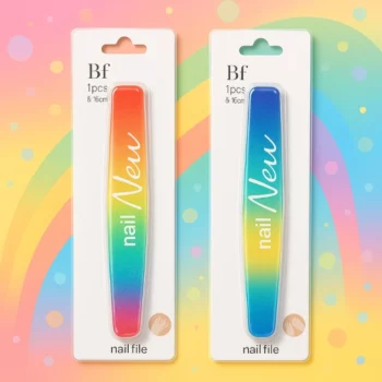 Pack de 12 Couleurs Mélangées (soit 0,90€ pièce) : Lime pour Ongles Colorées NEW - Beautiful Face
