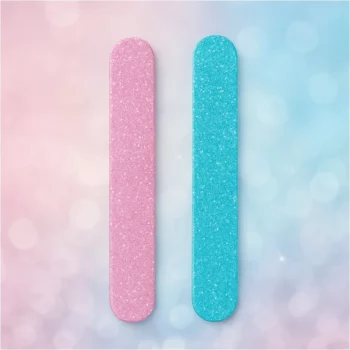 Pack de 12 Couleurs Mélangées (soit 0,98€ pièce) : 2 Limes pour Ongles ROSE & BLEU - Beautiful Face – Image 2