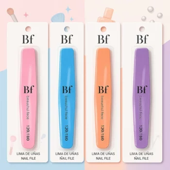 Pack de 12 Couleurs Mélangées (soit 0,83€ pièce) : Lime pour Ongles 4 couleurs différentes - Beautiful Face