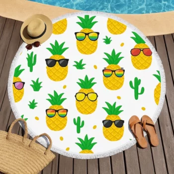 Mélange de 6 Motifs Variés (soit 4,50€) : Serviettes de Plage Rondes 150 cm – Image 3