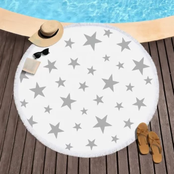 Mélange de 6 Motifs Variés (soit 4,50€) : Serviettes de Plage Rondes 150 cm – Image 8