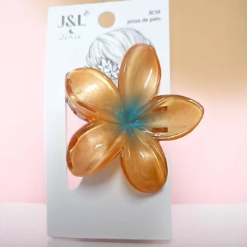 Carton de 12 (soit 1,25€ Le Coffret) : Pinces à Cheveux Fleur – 4 Couleurs Assorties (3 par Couleur) – Image 2