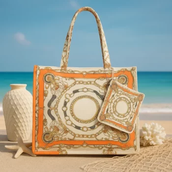 Mélange de 3 (soit 6,75€) : Sac Estival imprimé Style BAROQUE – Coloris Mélangés – Image 2