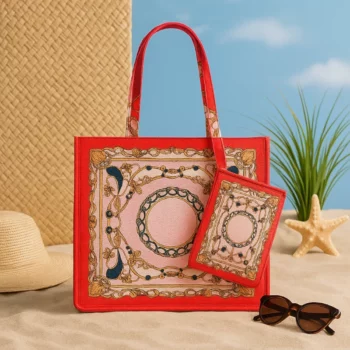 Mélange de 3 (soit 6,75€) : Sac Estival imprimé Style BAROQUE – Coloris Mélangés – Image 4