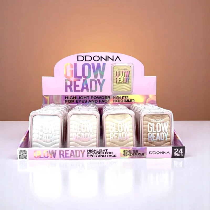 Présentoir de 24 (1,20€ pièce) : Highlighters GLOW READY – DDONNA - D'Donna