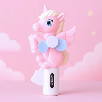 Lot de 12 (soit 1,10€ pièce) : Mini Ventilateurs Manuels – Modèle Licorne – Image 5