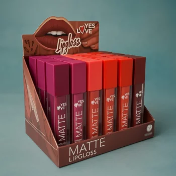 Présentoir de 24 (soit 0.99€ unité) : GLOSS Longue Tenue MATTE – Yes Love