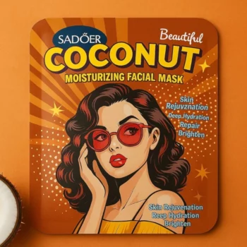 Lot de 3 (0,75€ unité) : Masques Visage Hydratants à la Noix de Coco – SADOER