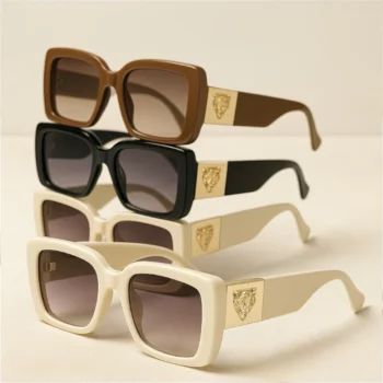 Lot de 4 (2,90€ pièce) : Paires de Lunettes de Soleil – Motif Léopard – 5 Couleurs Assortis – Image 5