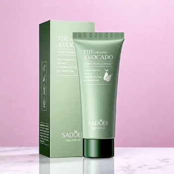 Lot de 3 Soins Visage à l’Avocat – SADOER (Sérum, Nettoyant, Crème) – Image 4