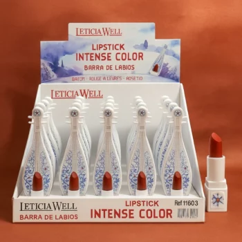 Présentoir de 20 (1,04€ pièce) : Rouge à Lèvres Intense Color – LETICIA WELL