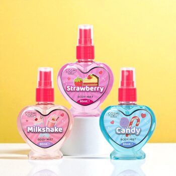 Présentoir de 24 (soit 1,80€ pièce) : Brumes Corporelles Pailletées – COSMI Milano – 80ml – Image 3