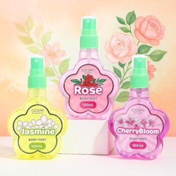 Présentoir de 24 : Brume parfumée COSMI DELICIOUS FLOWERS 100ml