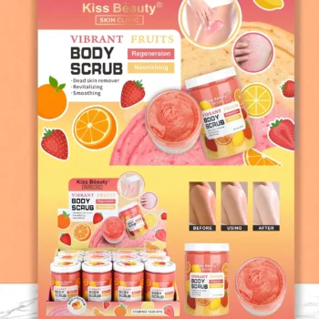 Présentoir de 12 (2,80€ unité) : Gommage corps régénérant & nourrissant - Kiss Beauty – Image 2