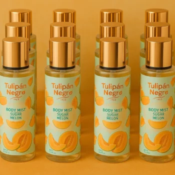 Lot de 12 (2,28€ Pièce) : Brumes Parfumées SUGAR MELON 250ml – TULIPAN NEGRO