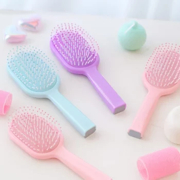 Carton de 12 (soit 1,95€ Pièce) : Brosse à Cheveux Ovales Colorées