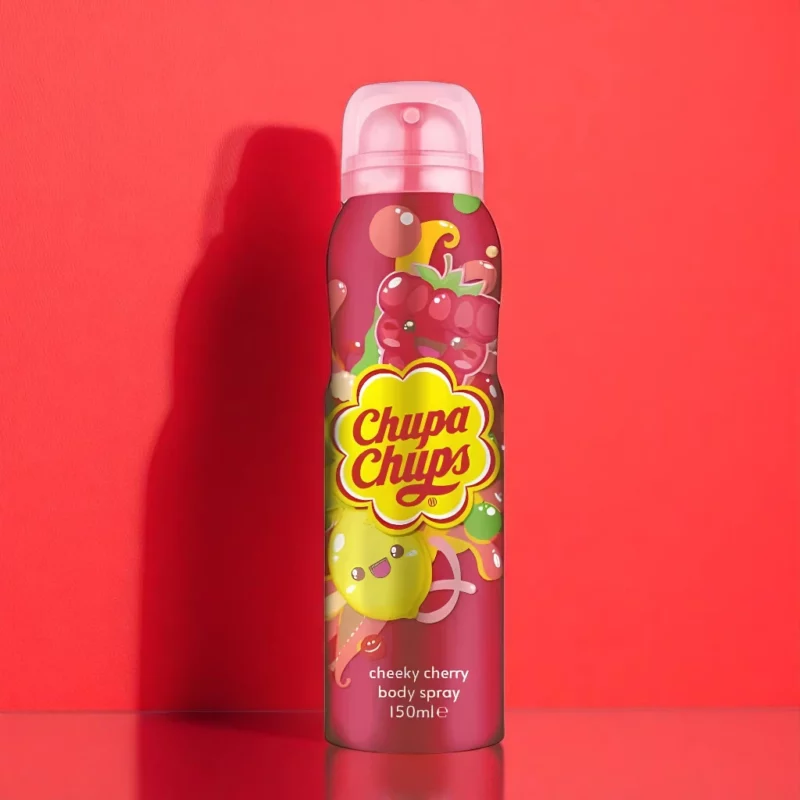 Lot de 6 (2,85€ Pièce) : Body Sprays Chupa Chups Cerise Givrée – 150 ml