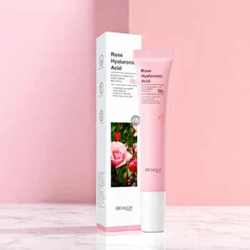 Lot de 5 (1,98€ Pièce) : Contours des Yeux Hydratants à l'Acide Hyaluronique et à la Rose 20 g – BIOAQUA – Image 3