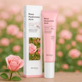 Lot de 5 (1,98€ Pièce) : Contours des Yeux Hydratants à l'Acide Hyaluronique et à la Rose 20 g – BIOAQUA