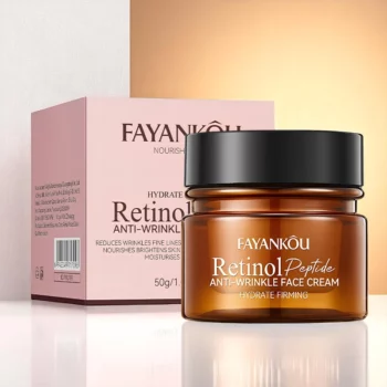 Lot de 5 (3,10€ Pièce) : Crèmes Visage Anti-Rides aux Peptides 50gr – Image 2