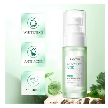 Lot de 5 (3,10€ Pièce) : Sérums Réparateurs d'Acné à l'Acide Salicylique 40 ml – SADOER – Image 2