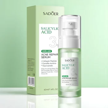 Lot de 5 (3,10€ Pièce) : Sérums Réparateurs d'Acné à l'Acide Salicylique 40 ml – SADOER – Image 3