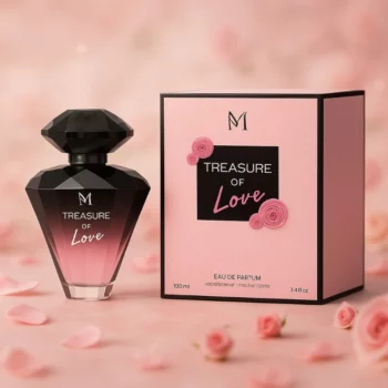 Lot de 5 (4,70€ Pièce) : Eau de Parfum Femme TREASURE OF LOVE 100ml - Mirage