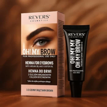 Lot de 5 (soit 2.50€ l'unité) Henné Professionnel pour Sourcils – Coloration Brun Foncé