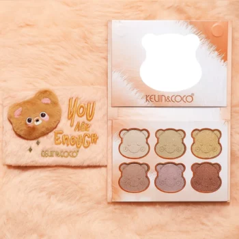 Lot de 6 (6€ Pièce) : PALETTE D’ENLUMINEURS 6 COULEURS – TEDDY GLOW EDITION – KEVIN & COCO