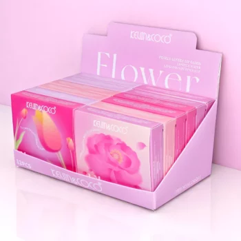 Présentoir de 12 (2,70€ le Set) : Set 3 Gloss à lèvres FLOWER – Kevin & Coco – Image 2