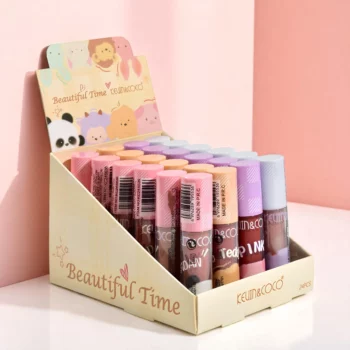 Présentoir de 24 (1,52€ Pièce) : Gloss pour lèvres BEAUTIFUL TIME – Kevin & Coco – Image 4