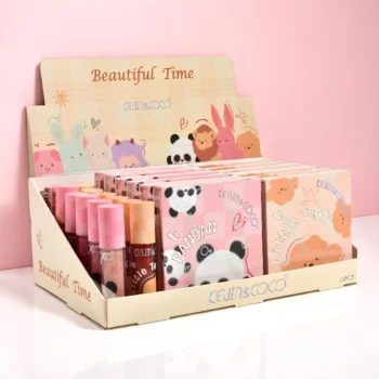 Présentoir de 12 (3,20€ Pièce) : Fard à joues & Gloss à lèvres BEAUTIFUL TIME – Kevin & Coco – Image 3