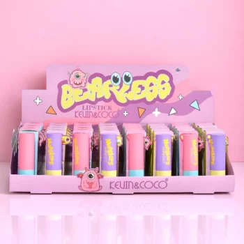 Présentoir de 32 (1,52€ Pièce) : Rouge à lèvres Velours & Transparent BEARLESS – Kevin & Coco – Image 3
